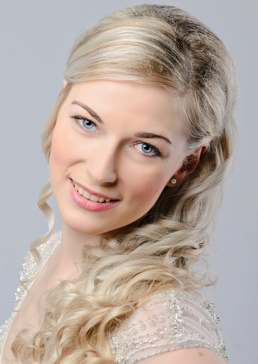 fotografie nevěsty z ateliéru